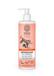 Wilda pet shampoo bottle on a white background