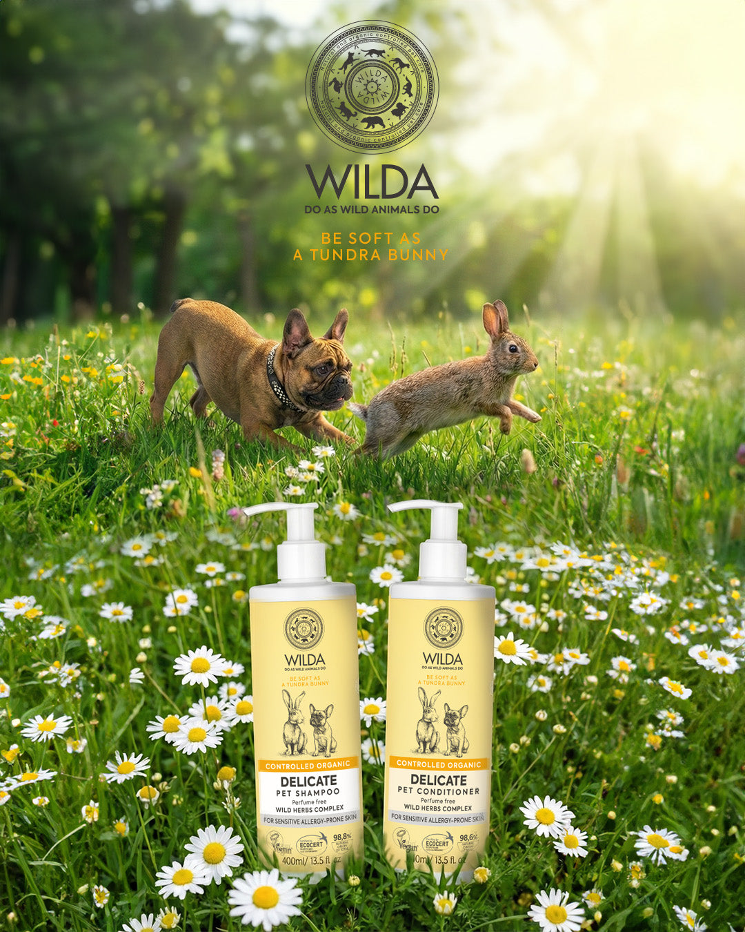 DELICATE Pet Shampoo For Gentle Skin & Puppies 400 ml