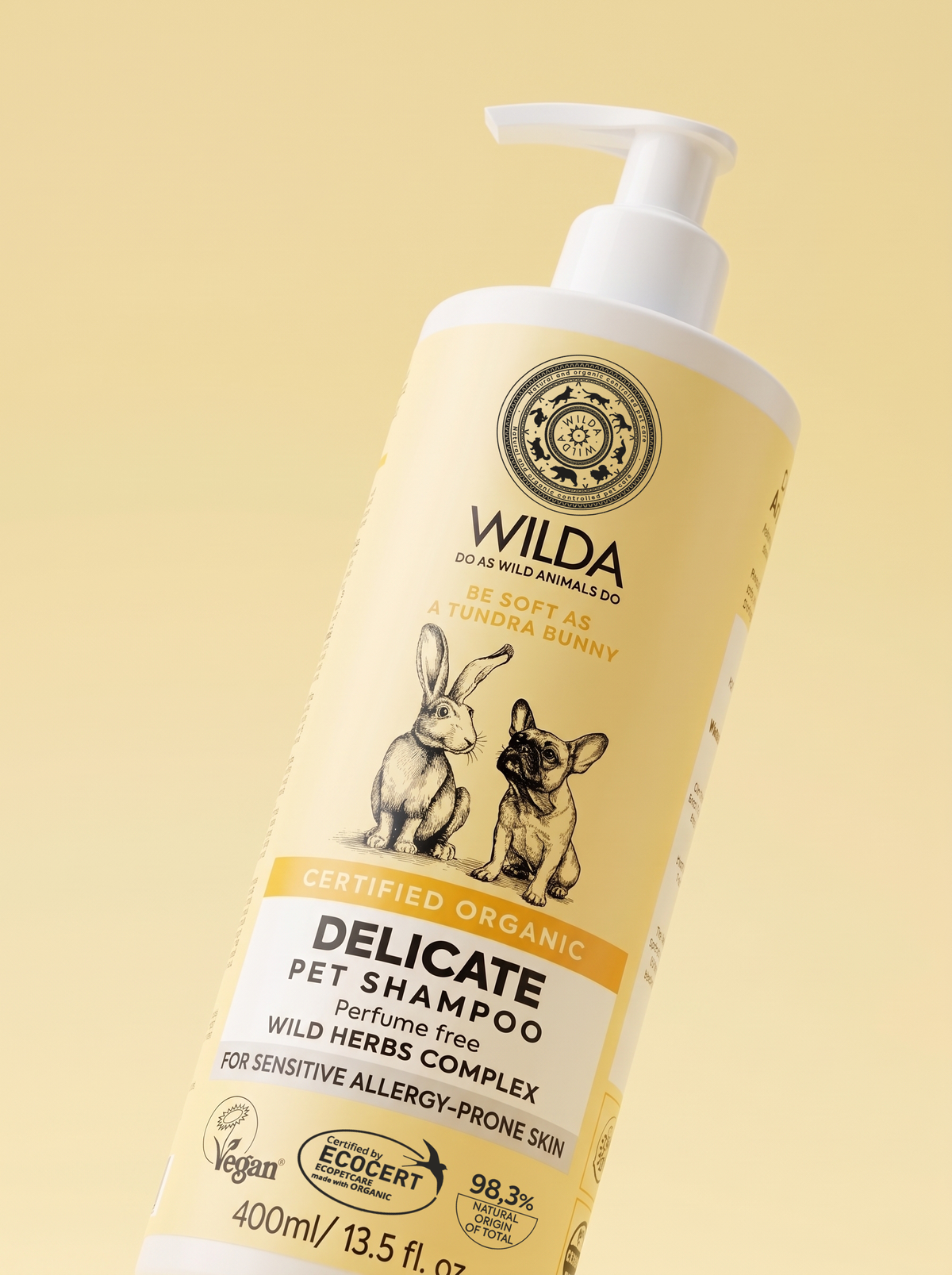 DELICATE Pet Shampoo For Gentle Skin & Puppies 400 ml