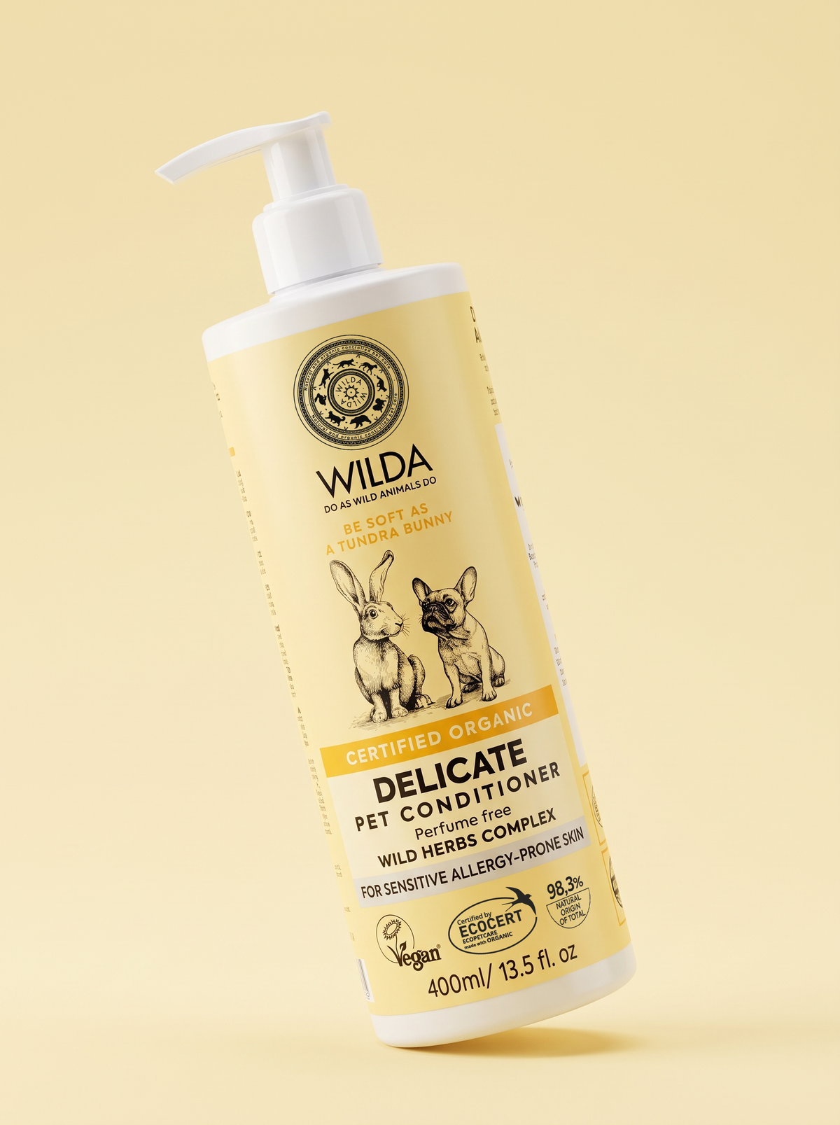 DELICATE Pet Conditioner For Gentle Skin & Puppies 400 ml