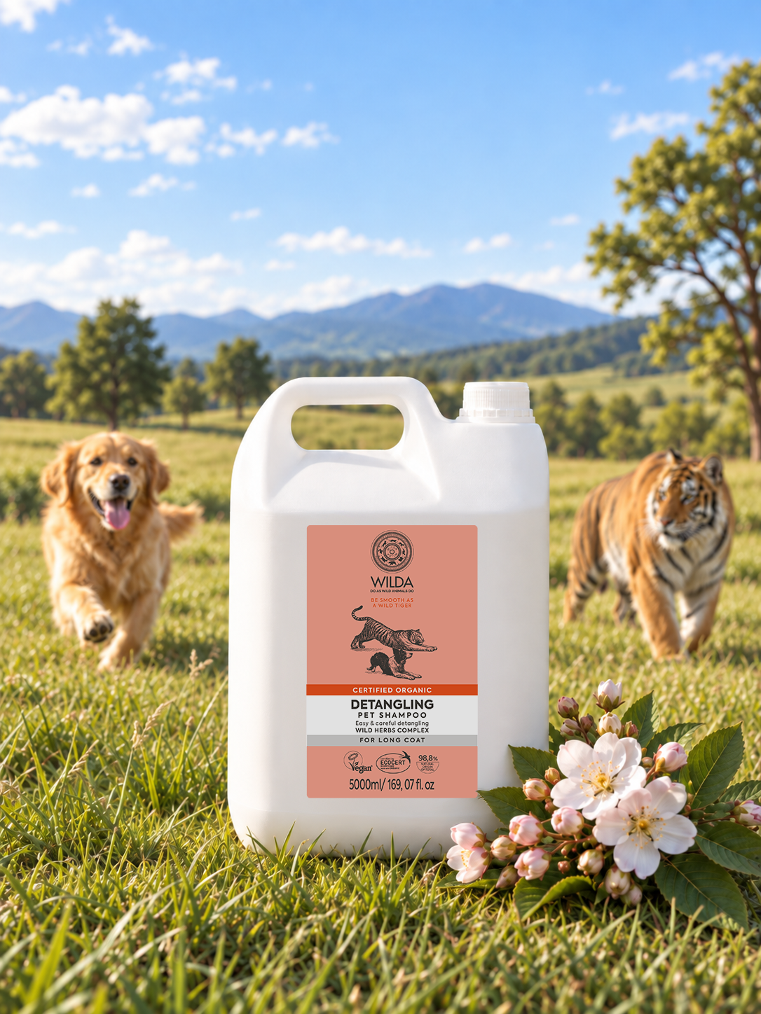 DETANGLING Pet Shampoo For Long and Medium Coat 5 l