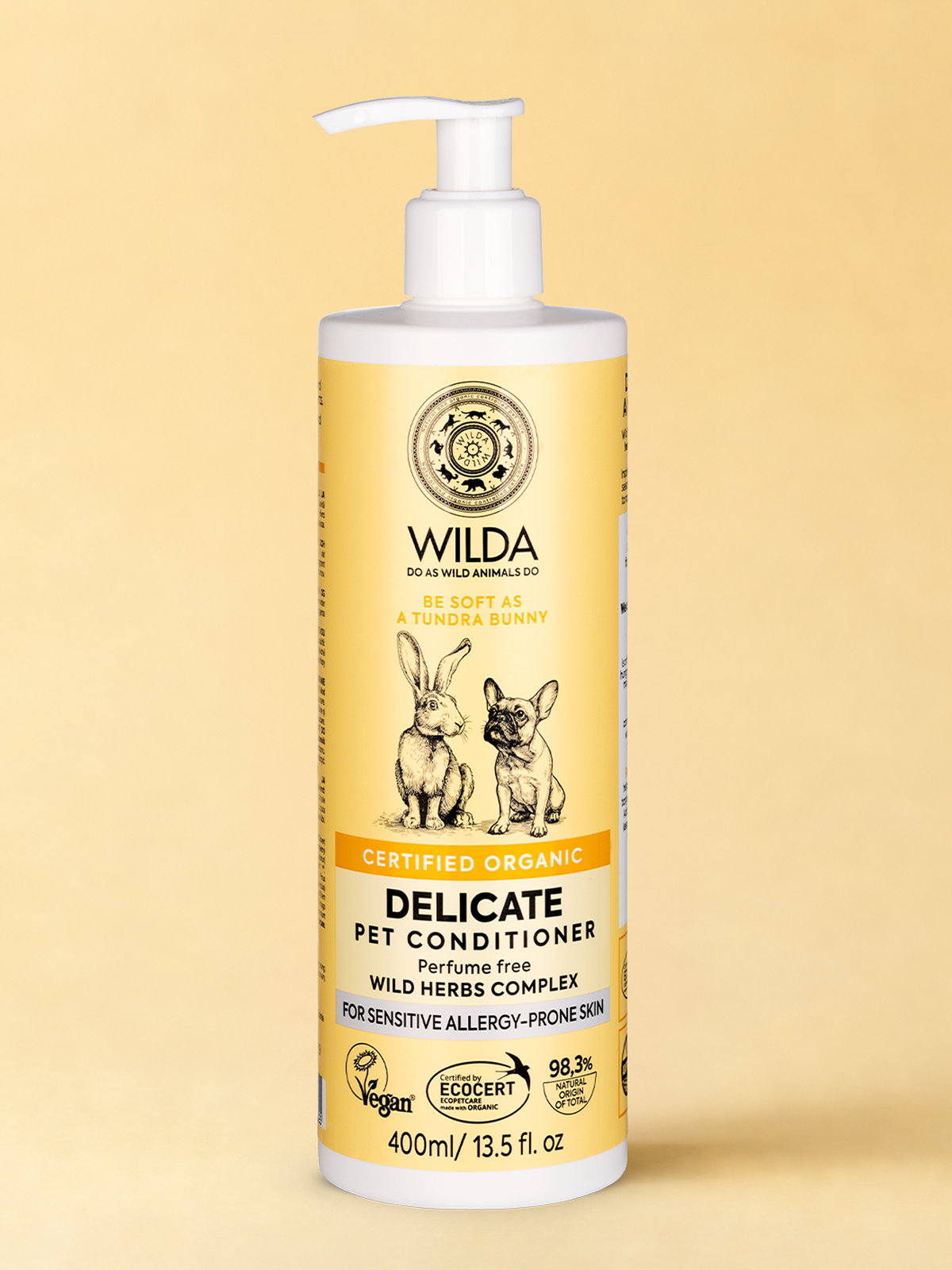 DELICATE Pet Conditioner For Gentle Skin & Puppies 400 ml