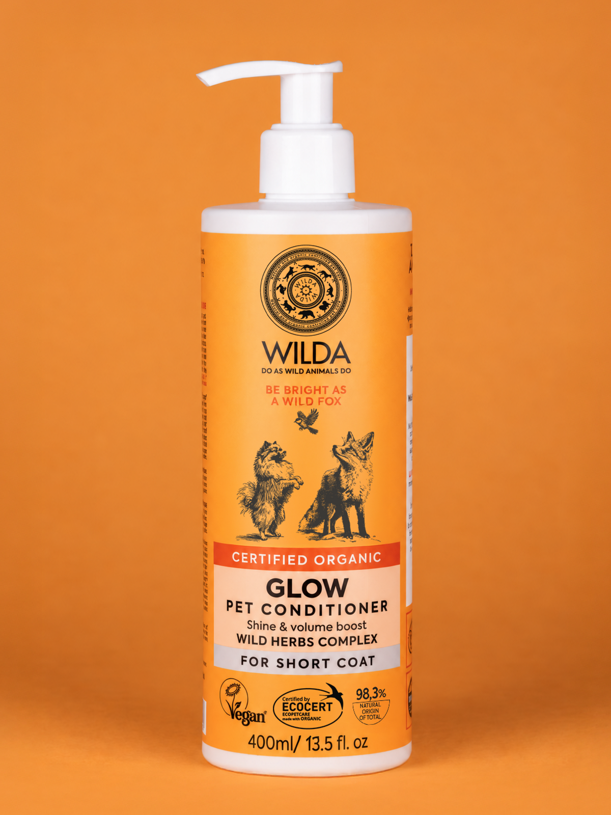 GLOW Pet Conditioner For Short Coat 400 ml