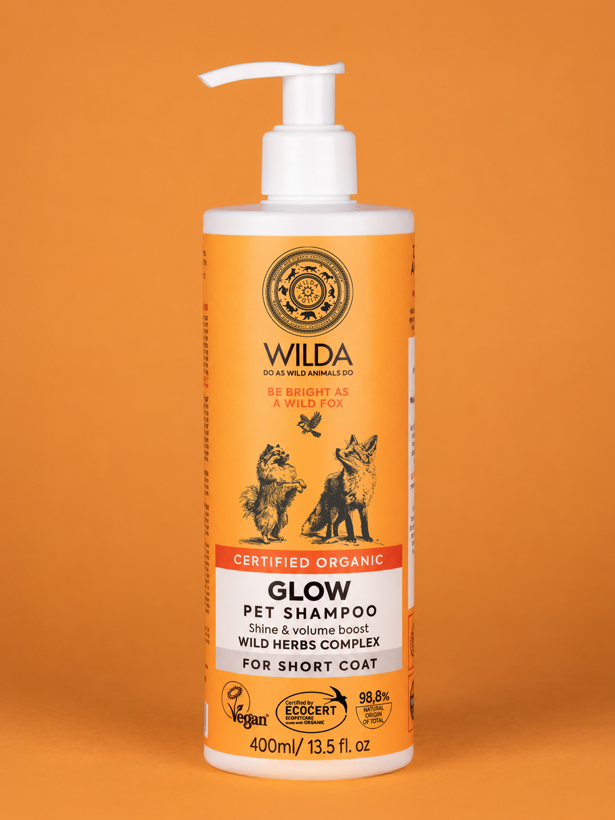 GLOW Pet Shampoo For Short Coat 400 ml