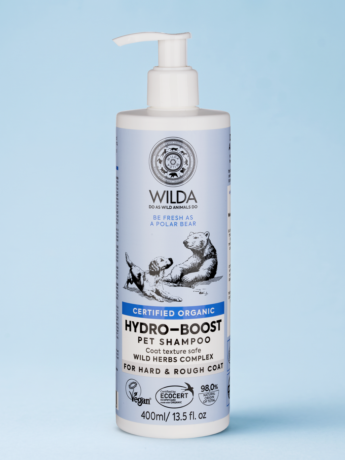 HYDRO-BOOST Pet Shampoo For Hard & Rough Coats 400 ml